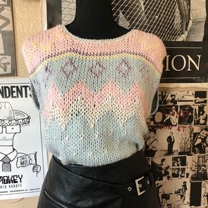 Vintage 80’s Handknit Sweater Tank